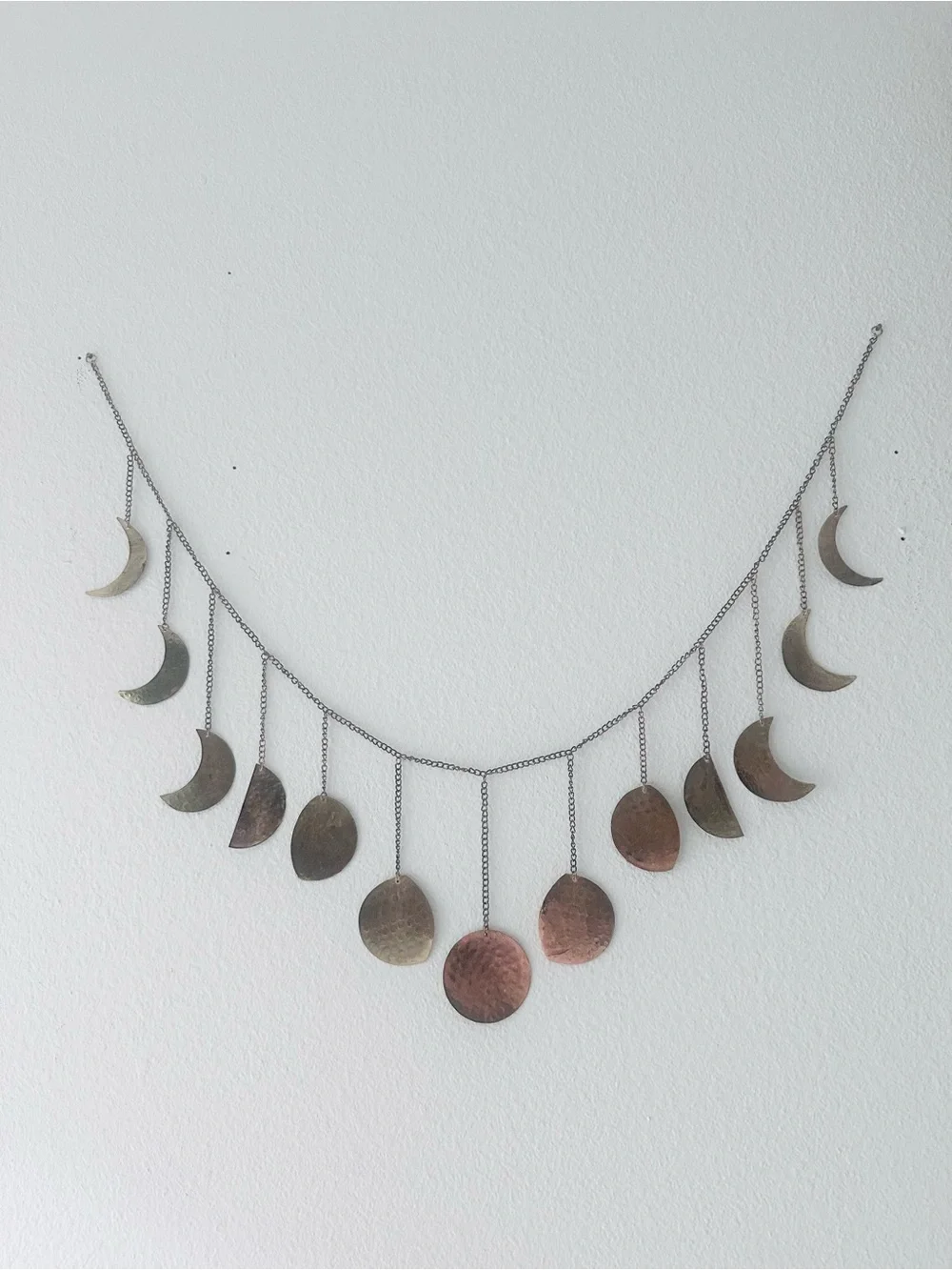 Brass Moon Phase Wall Hanging - Copper